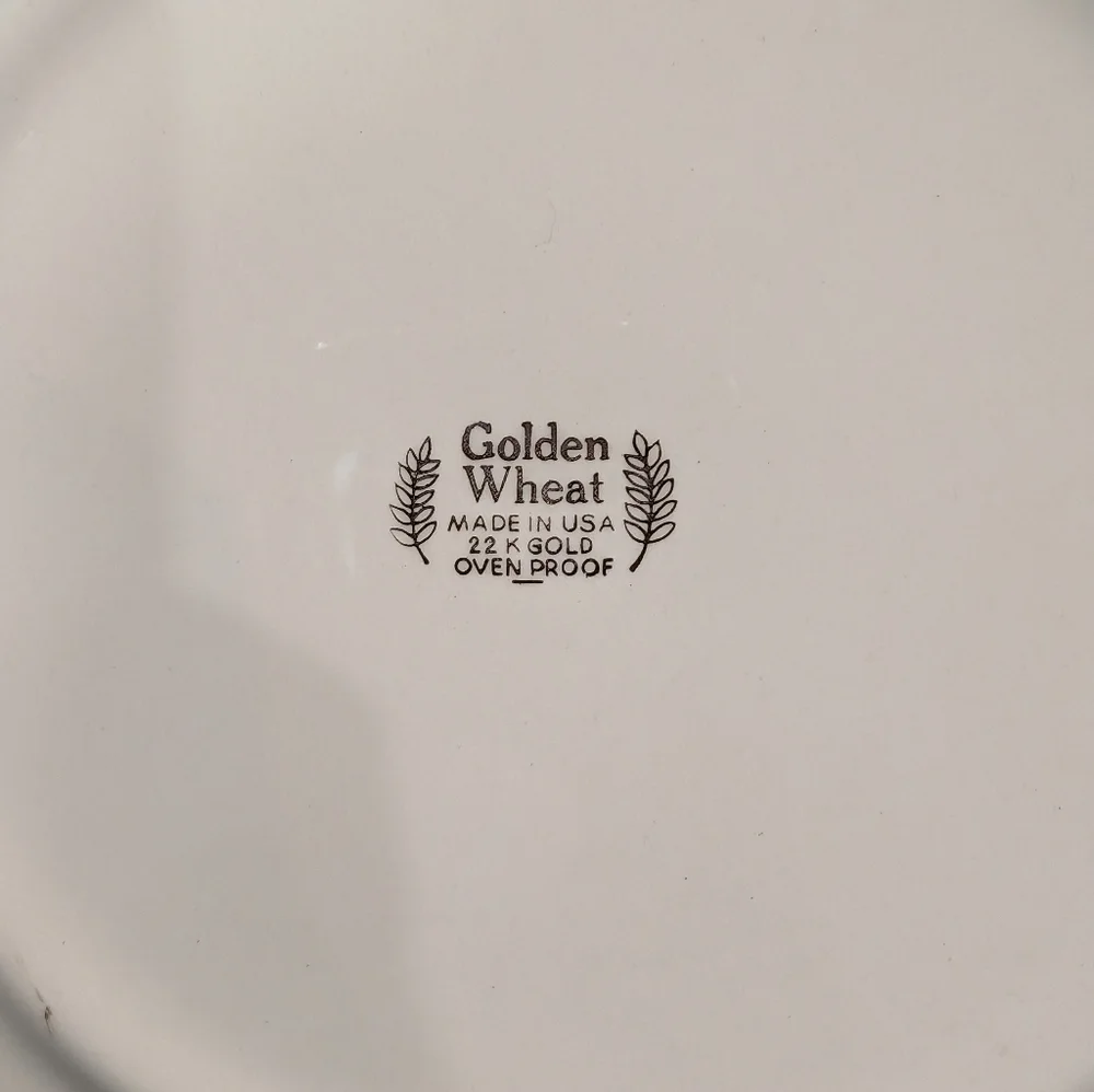 Homer Laughlin Golden Wheat plates - Picture 4 of 5